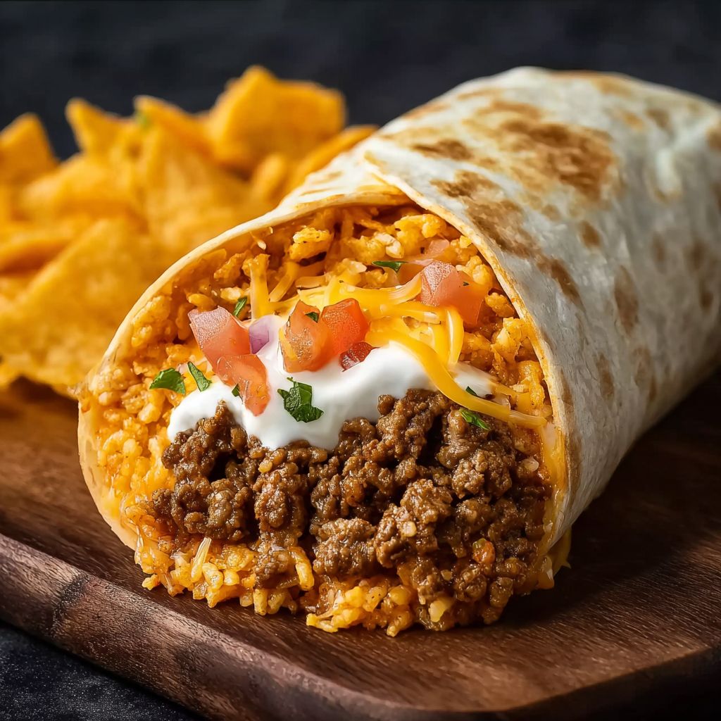 Stuffed Taco Bell Beef Burrito