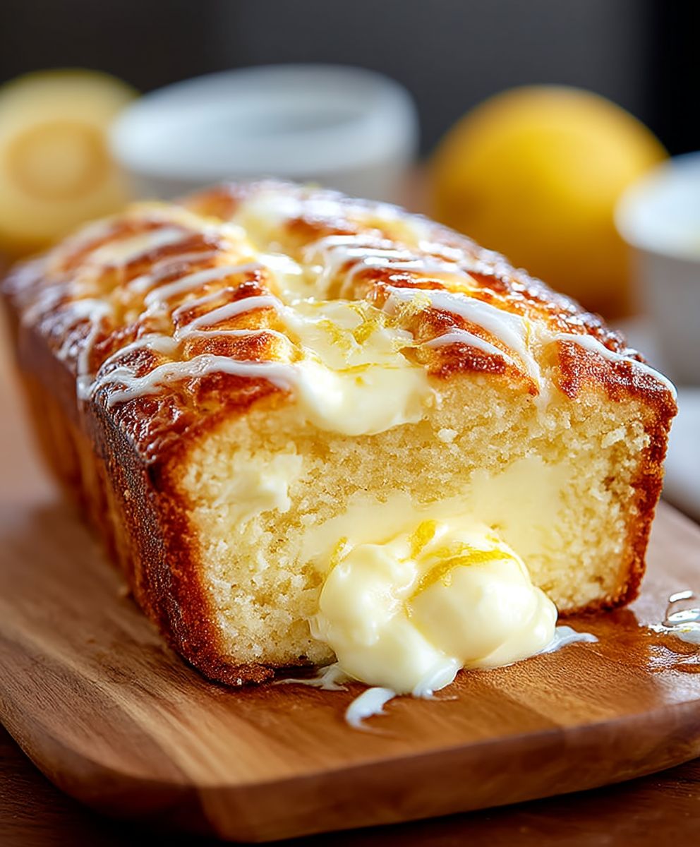 Lemon cream cheese bread