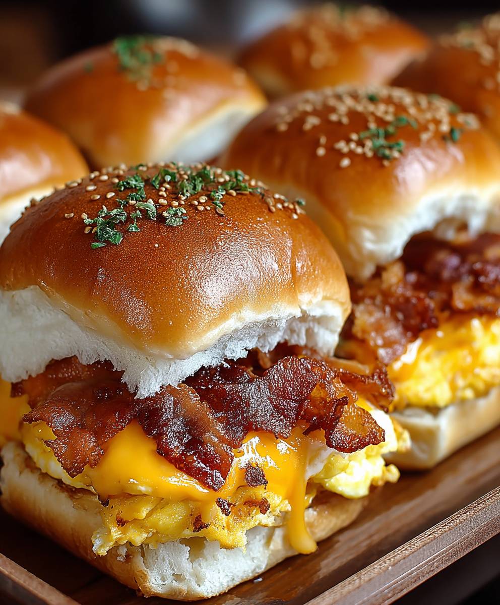 Crack breakfast sliders