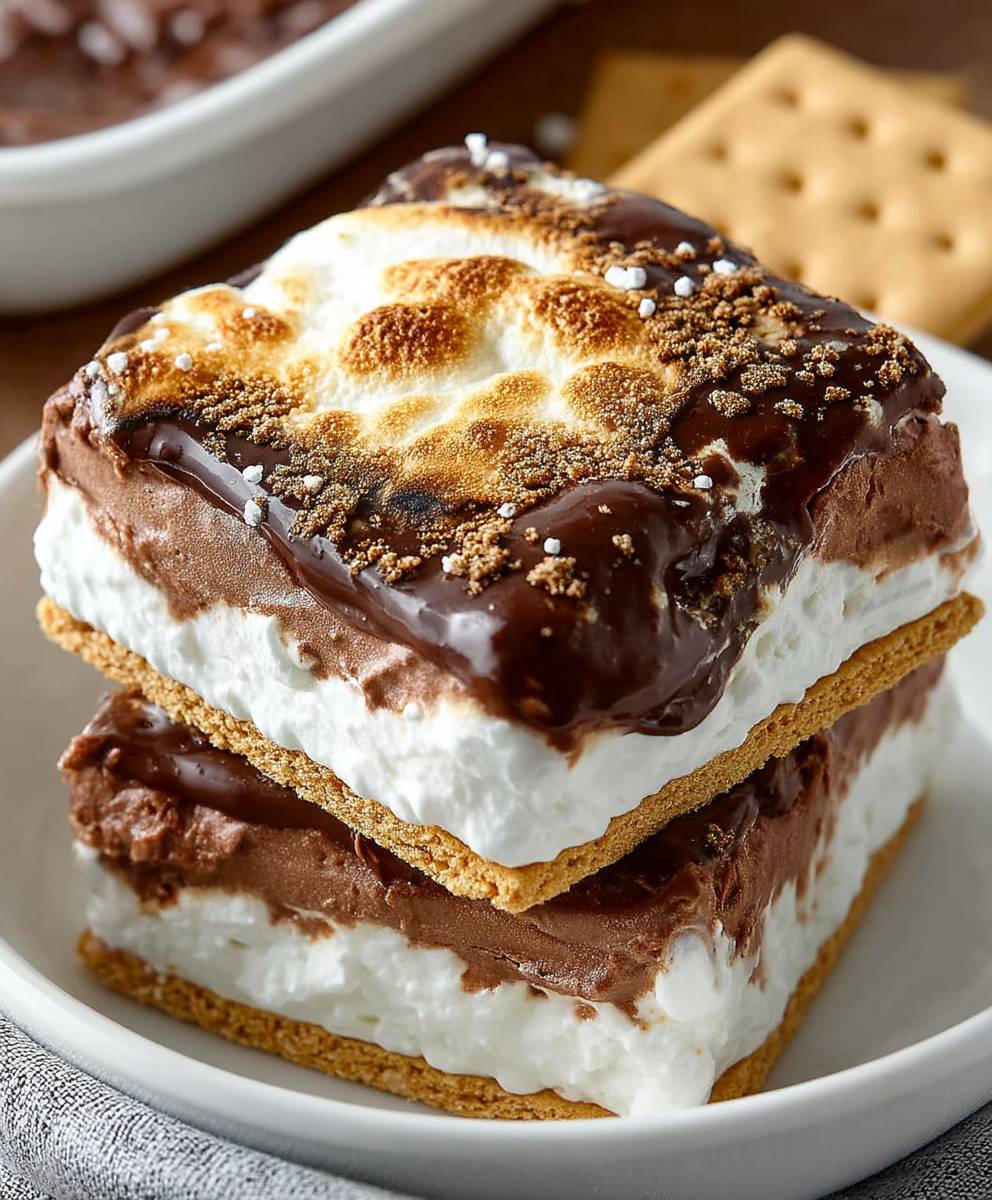 Easy frozen s'mores dessert