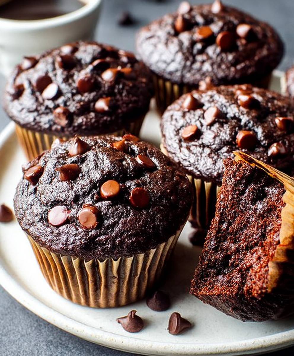Healthy chocolate muffins