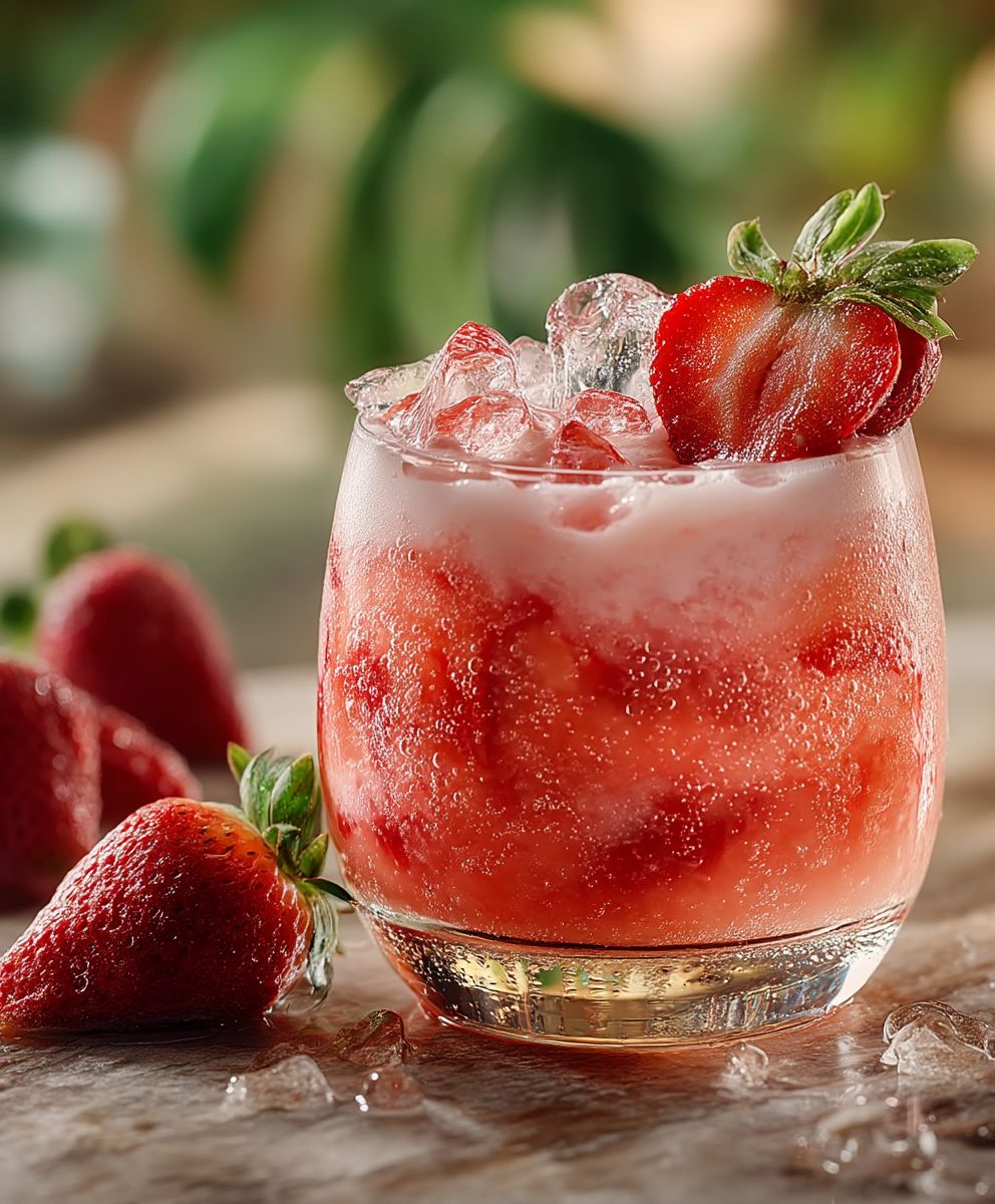 Strawberries and Cream Cocktail