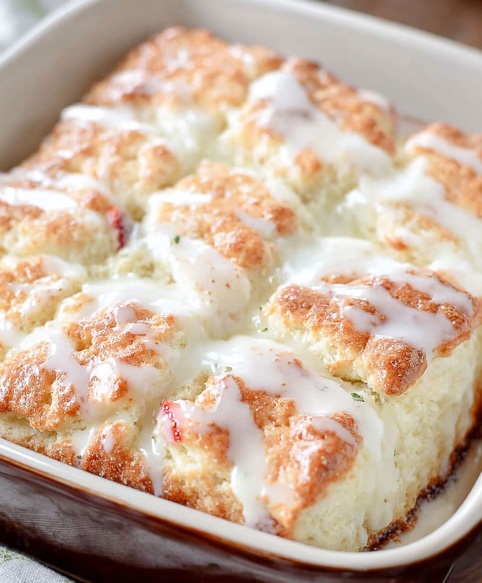 Strawberries cream butter swim biscuits