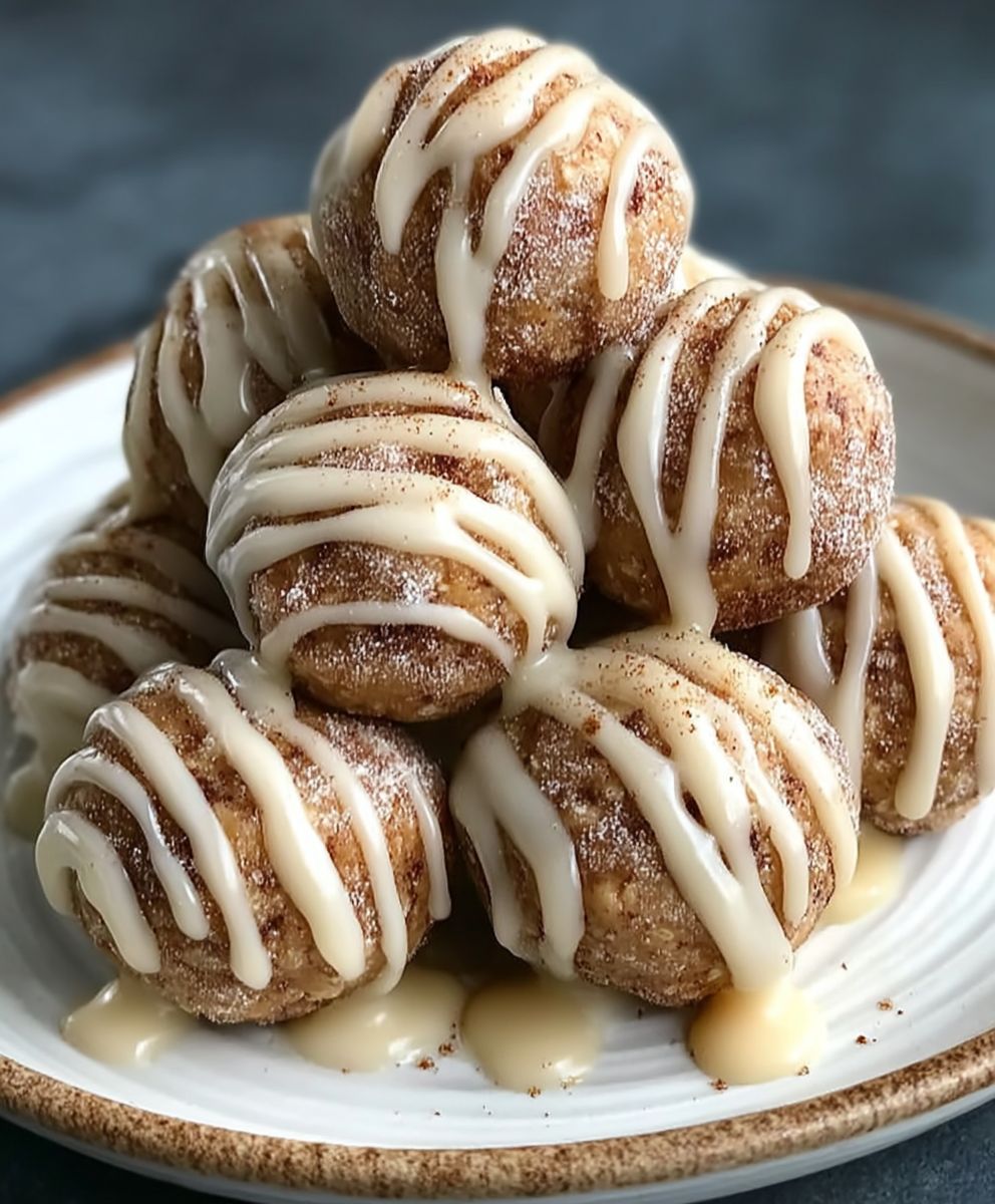 Cinnamon Roll Protein Bites