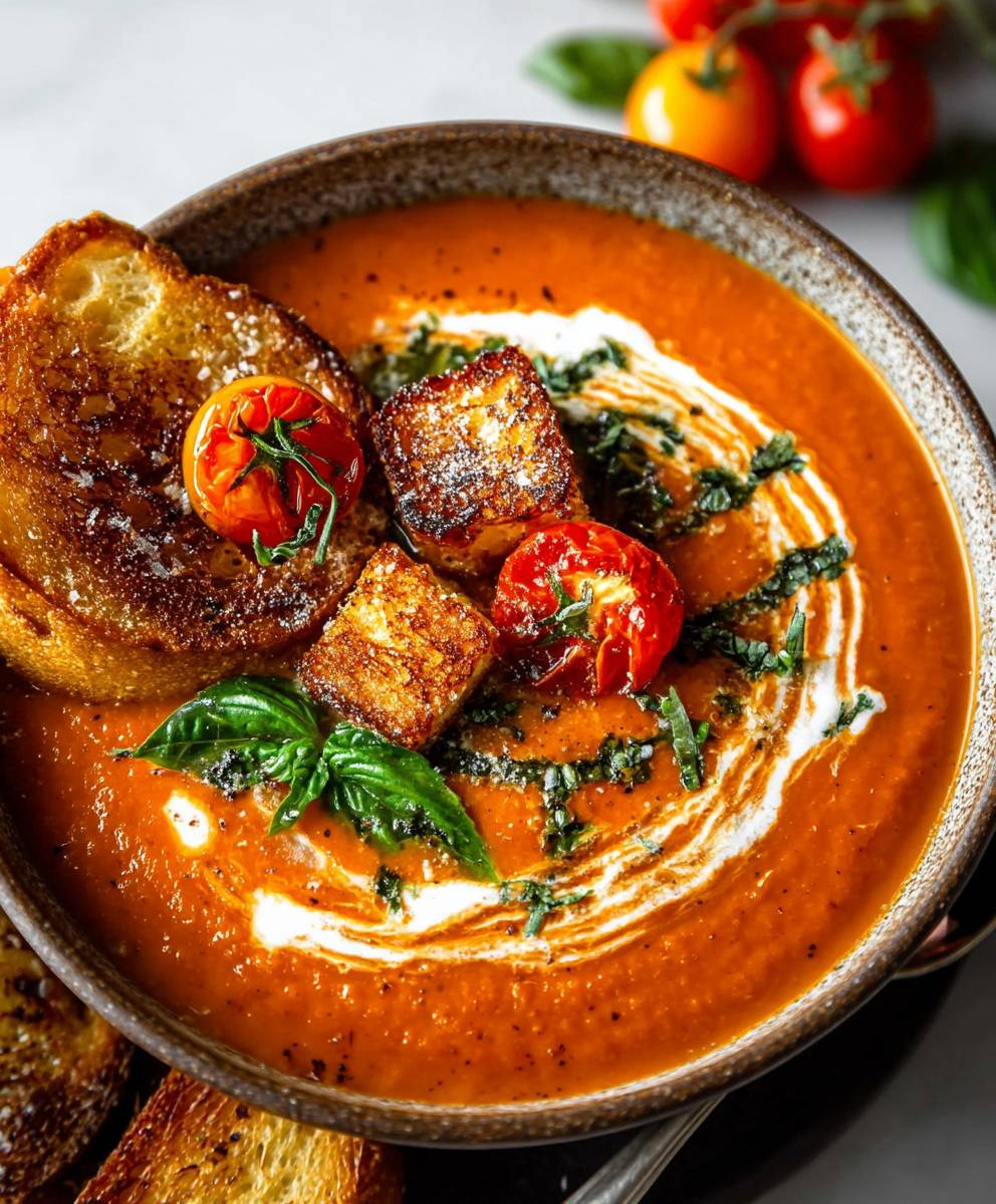 Easy roasted tomato soup