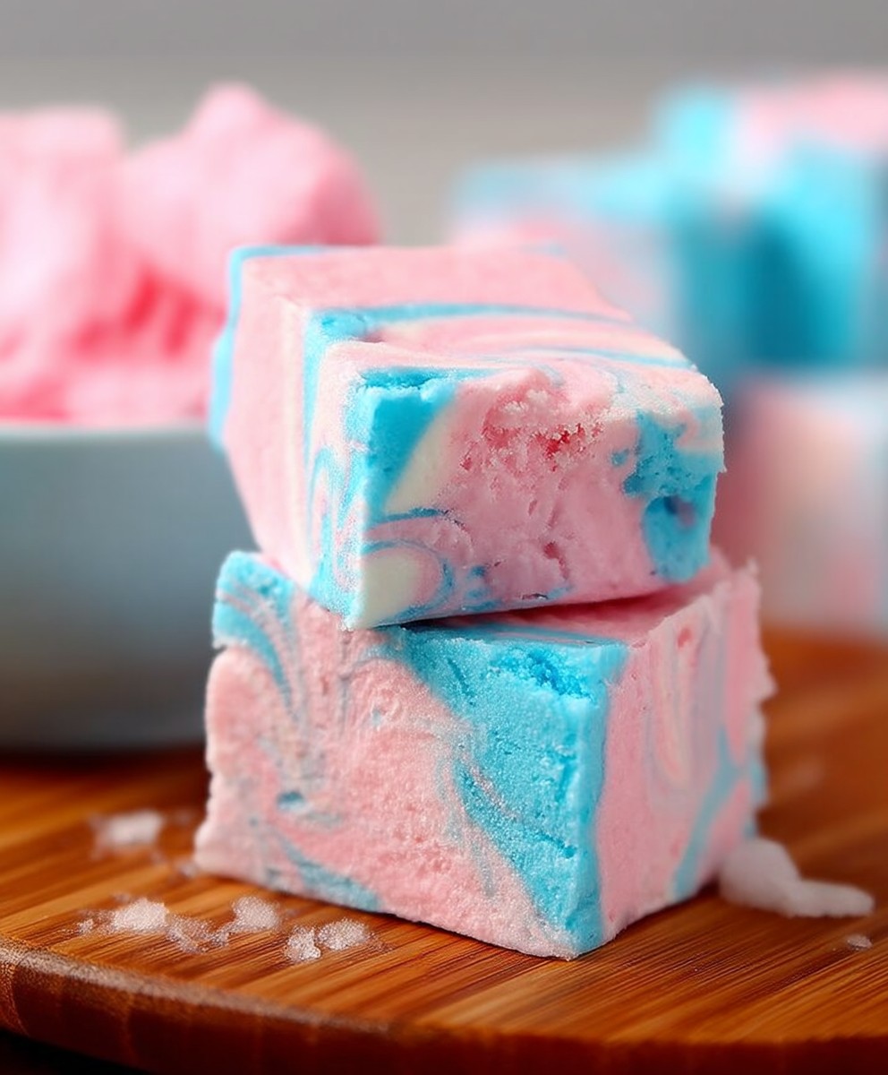 Cotton candy fudge