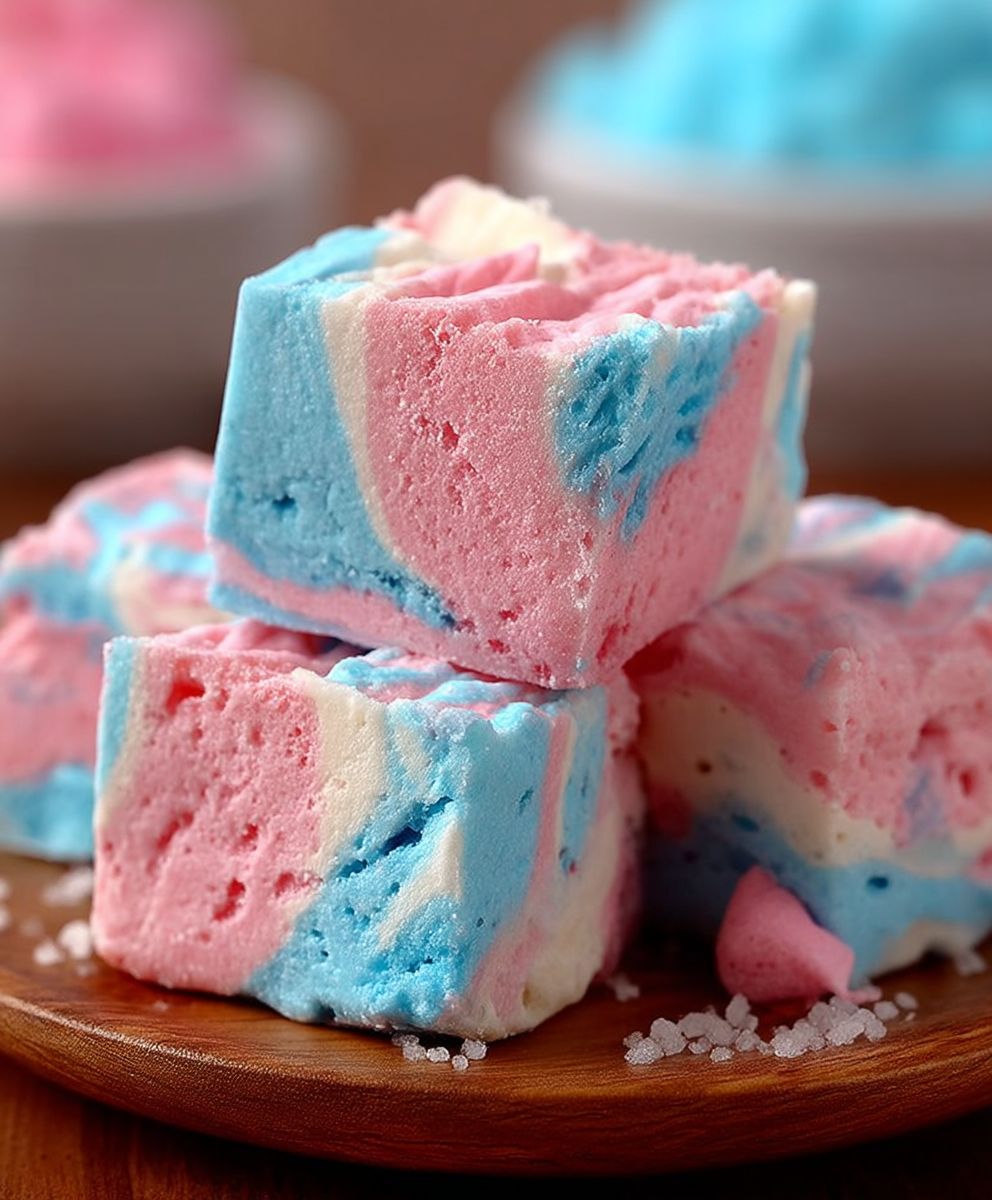 Cotton candy fudge