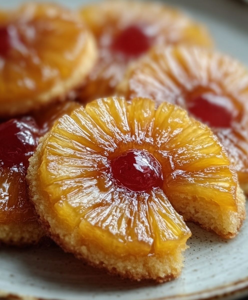 Pineapple Upside Down Sugar Cookies