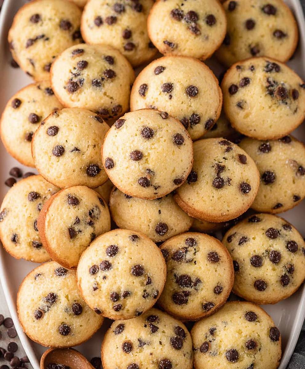 Mini chocolate chip muffins