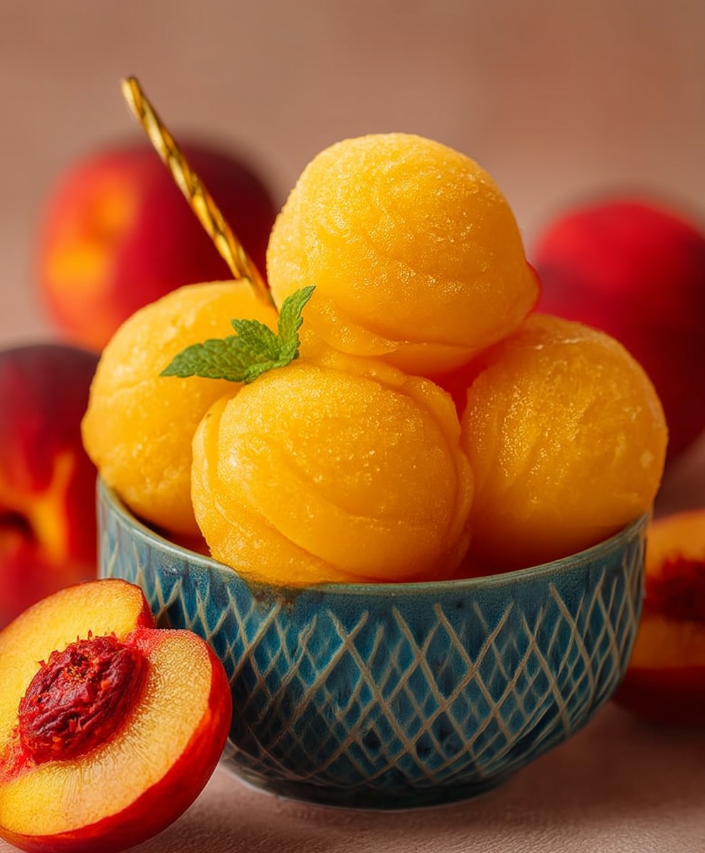 Peach Sorbet Dairy Free
