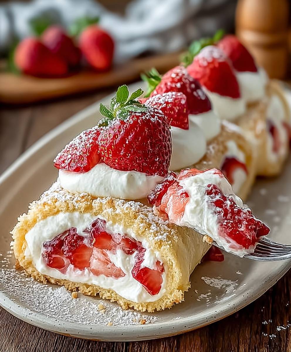 Strawberry Cheesecake Rolls