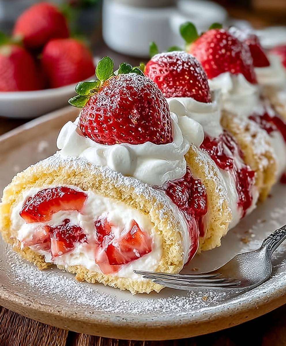 Strawberry Cheesecake Rolls