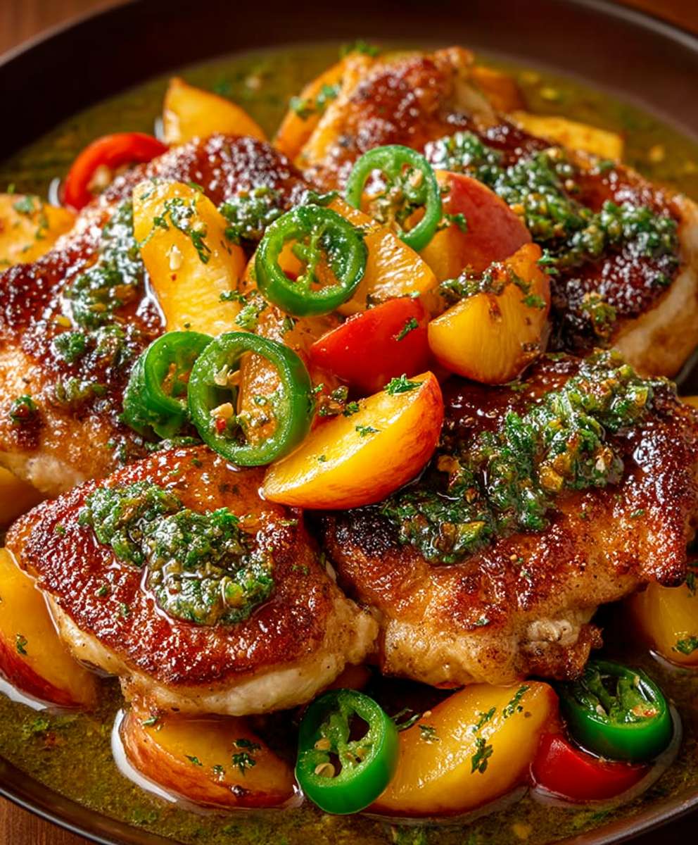 Jalapeno Peach Chicken