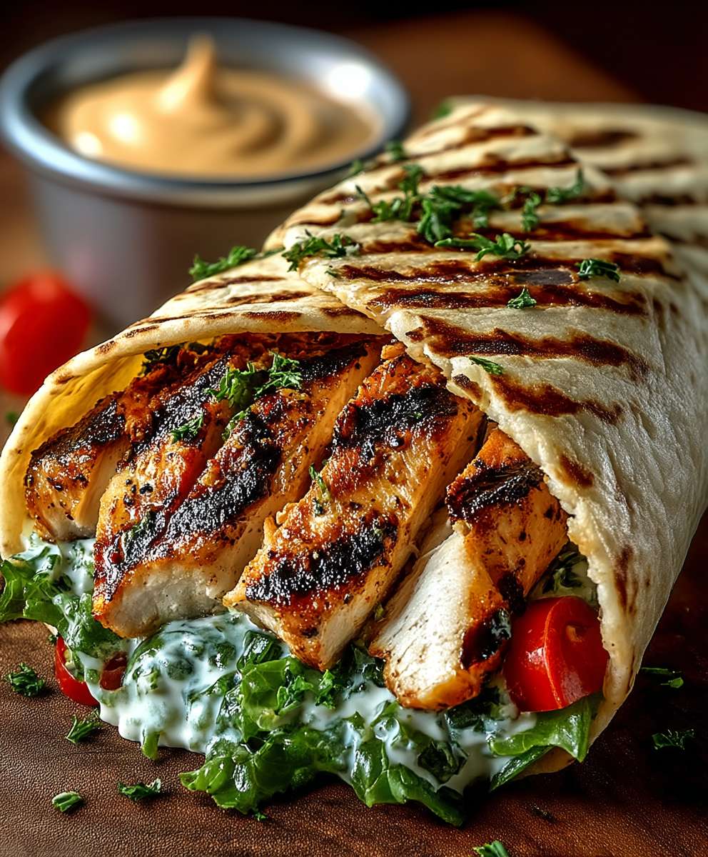 Spicy Grilled Chicken Wrap