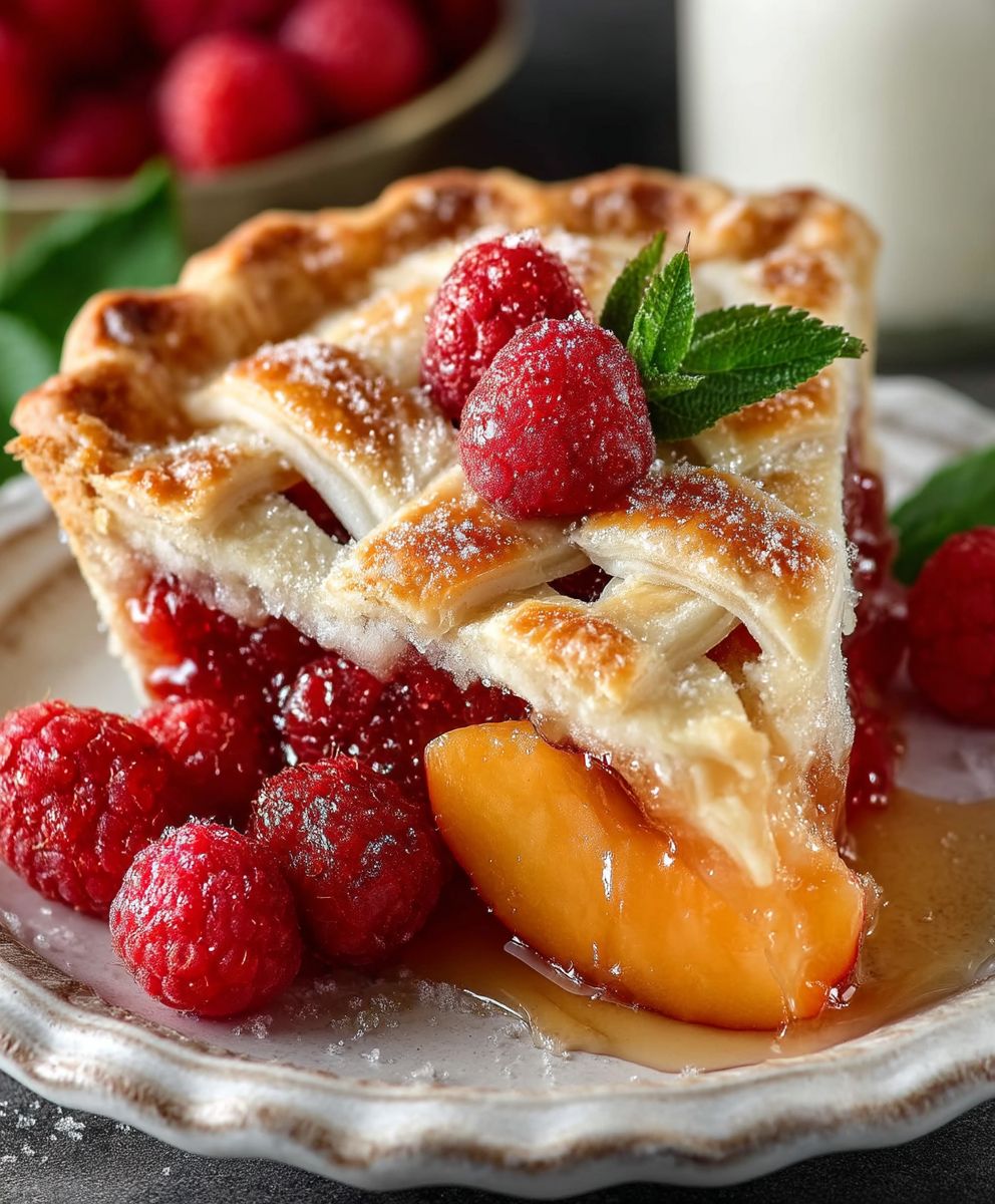 Peach Raspberry Pie