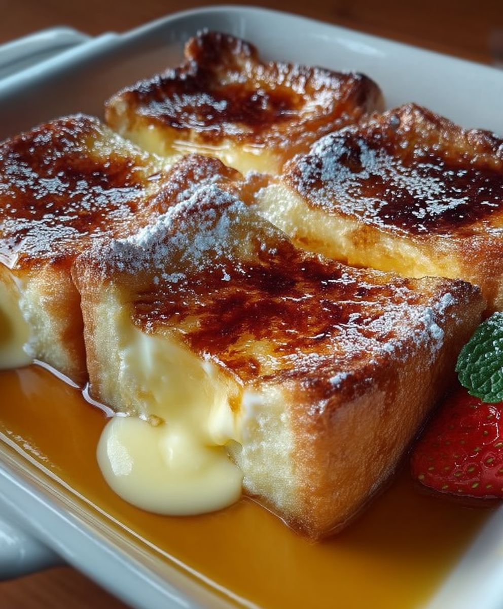 Creme brulee french toast