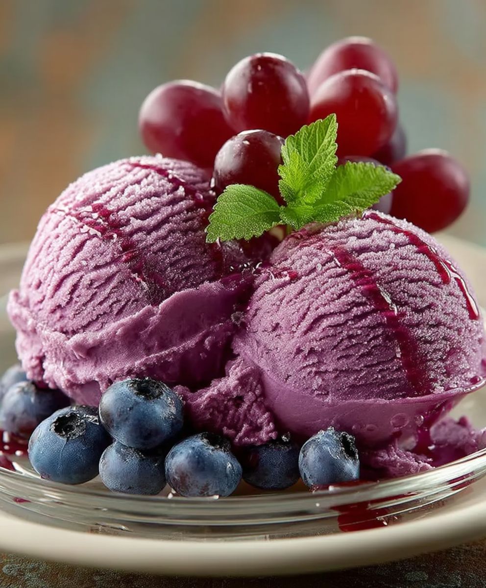 Grape Juice Ice Cream