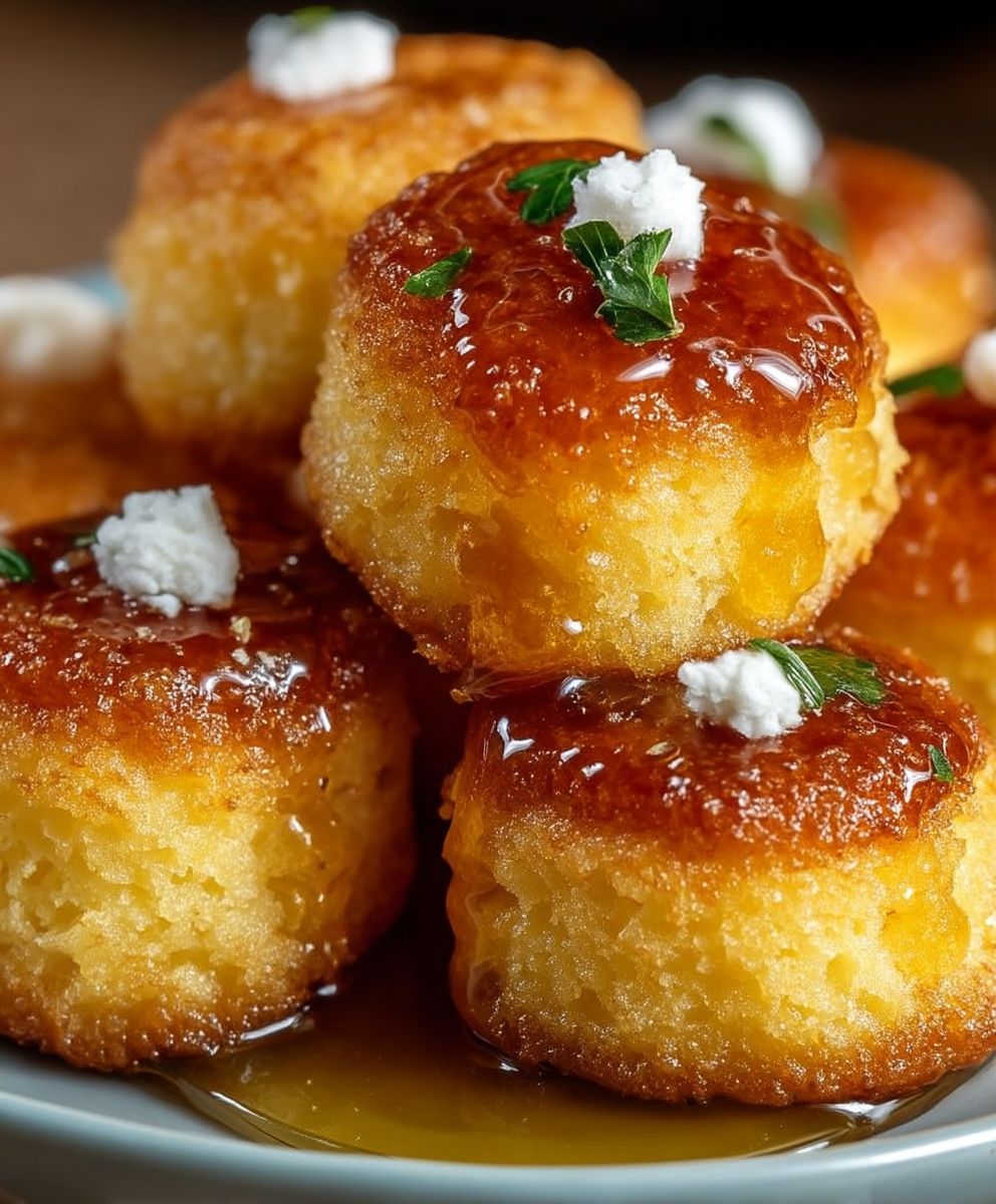 Honey Butter Cornbread Poppers
