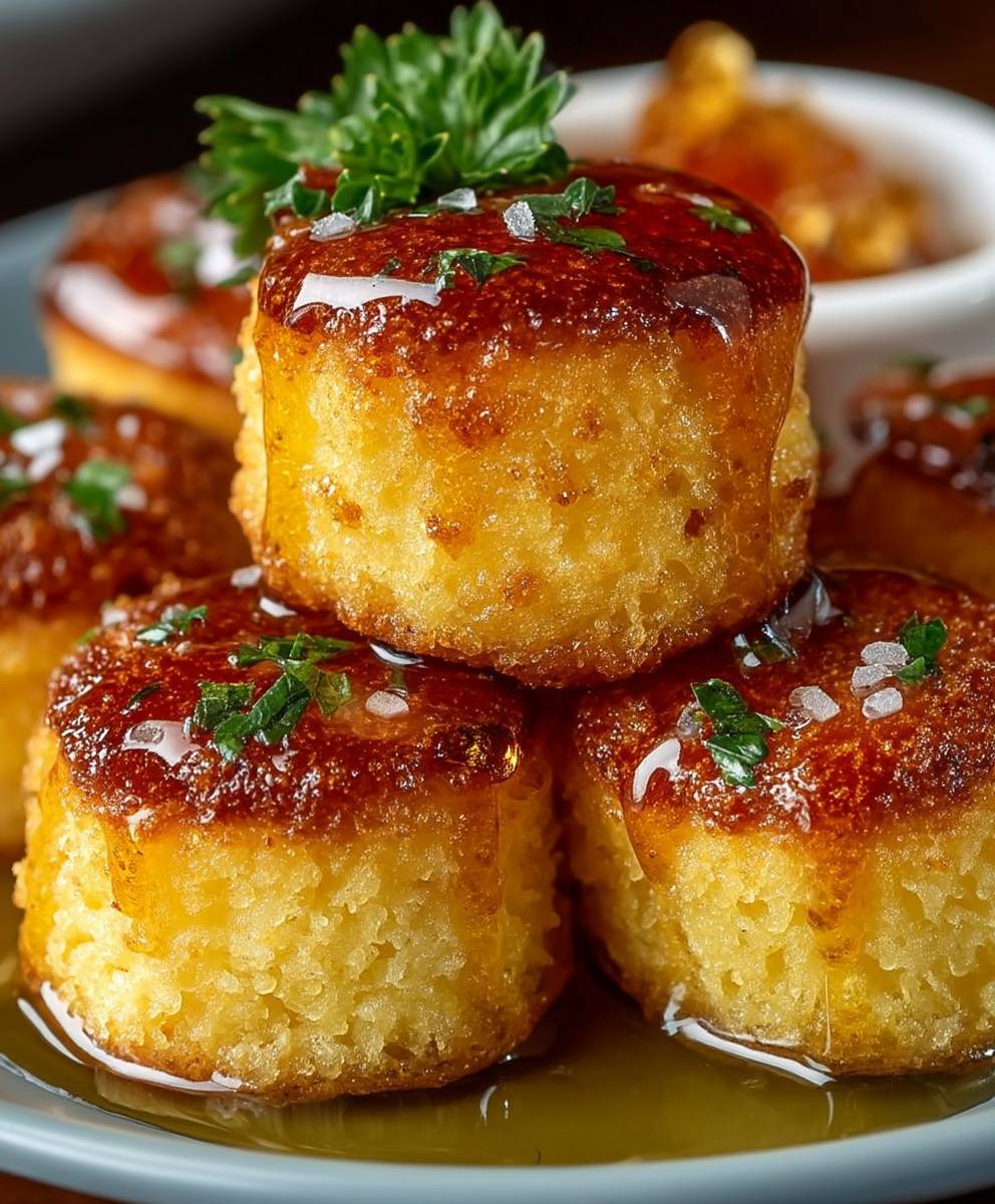 Honey Butter Cornbread Poppers