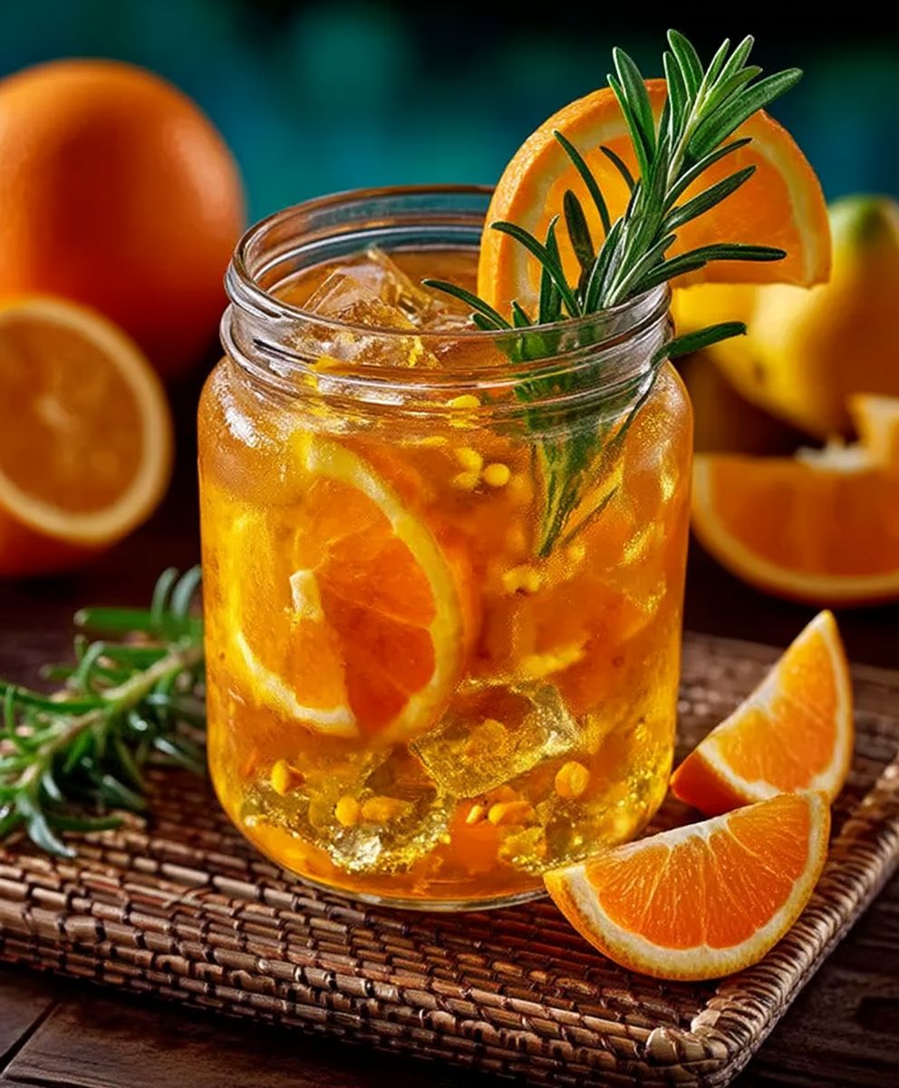Orange Rosemary Iced Tea
