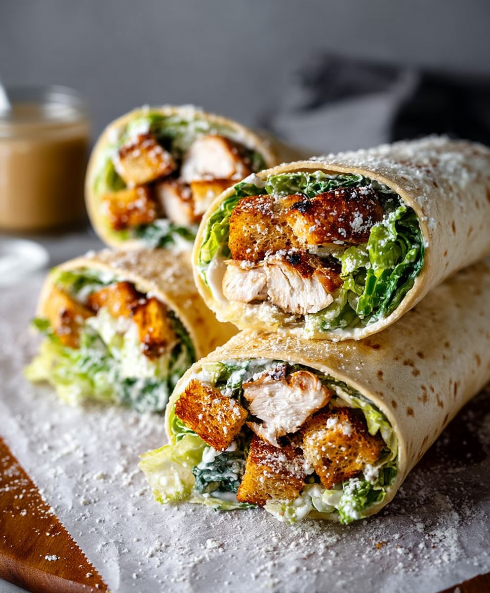 Chicken Caesar Wraps