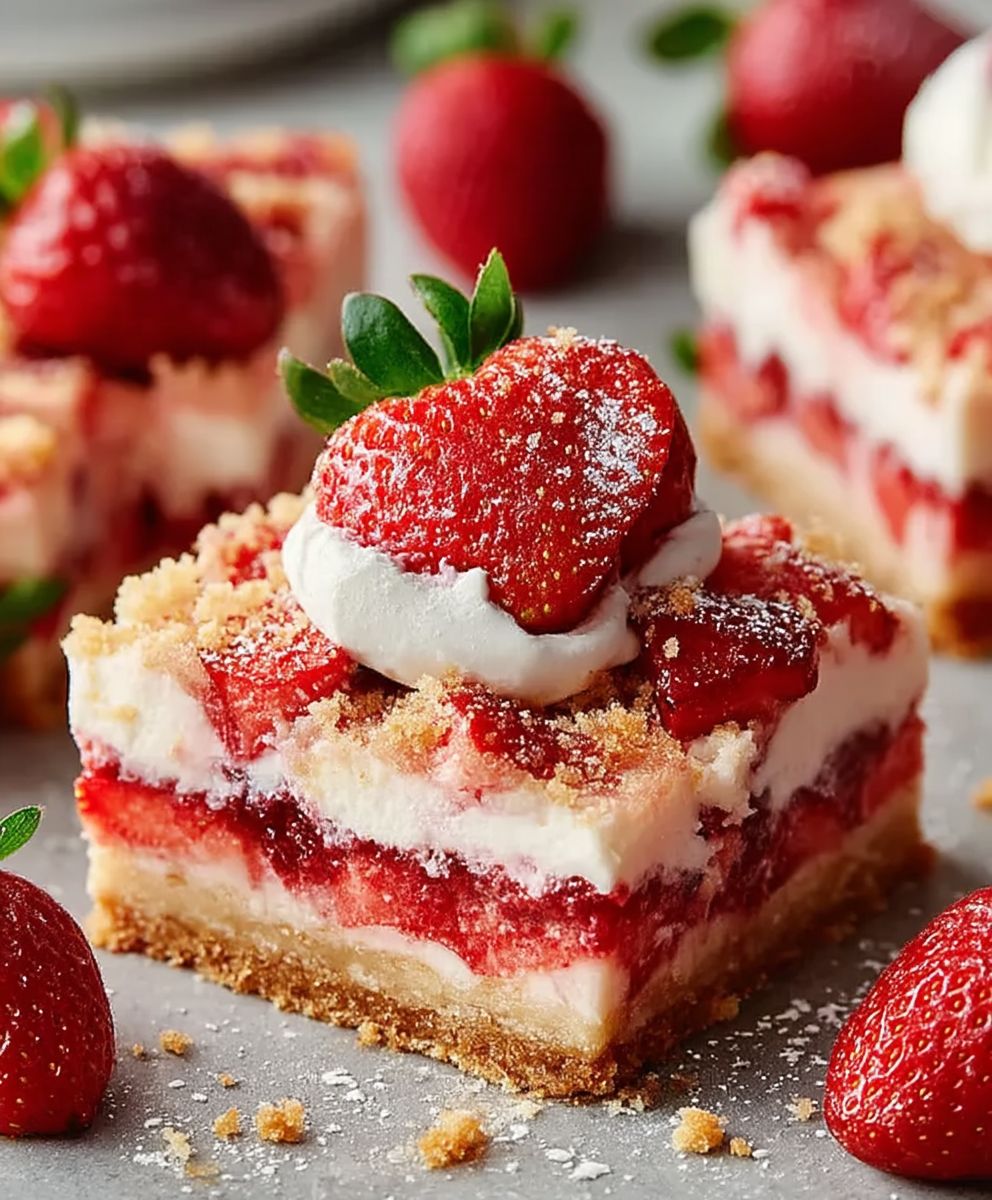 Strawberry Shortcake Bars