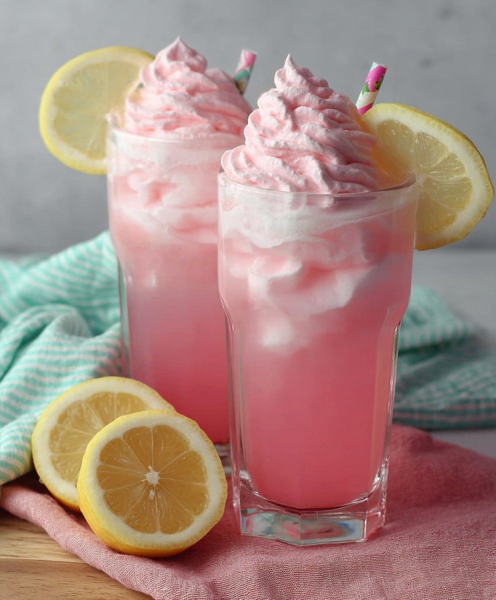 Whipped pink lemonade