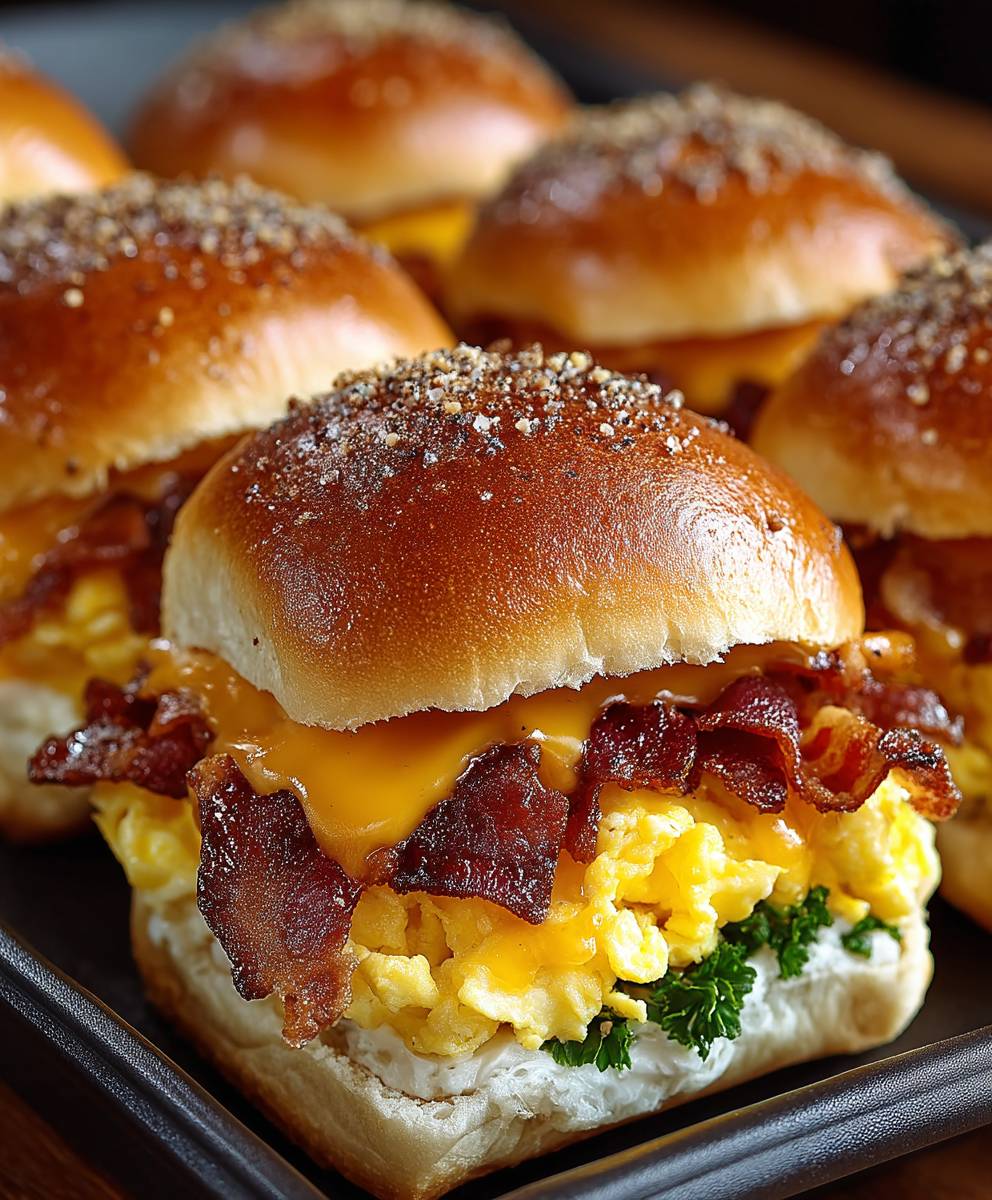 Crack breakfast sliders