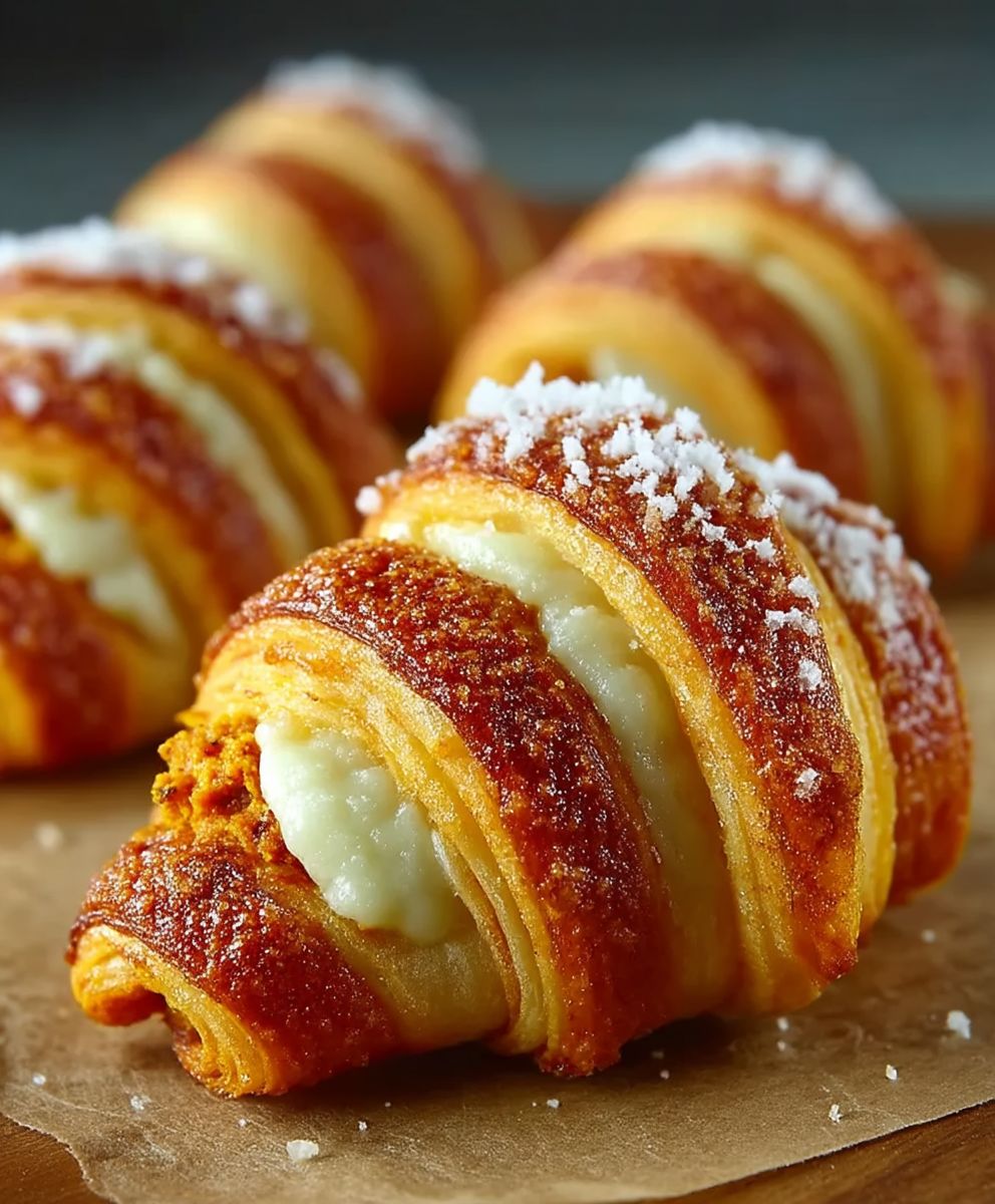Pumpkin pie crescent rolls