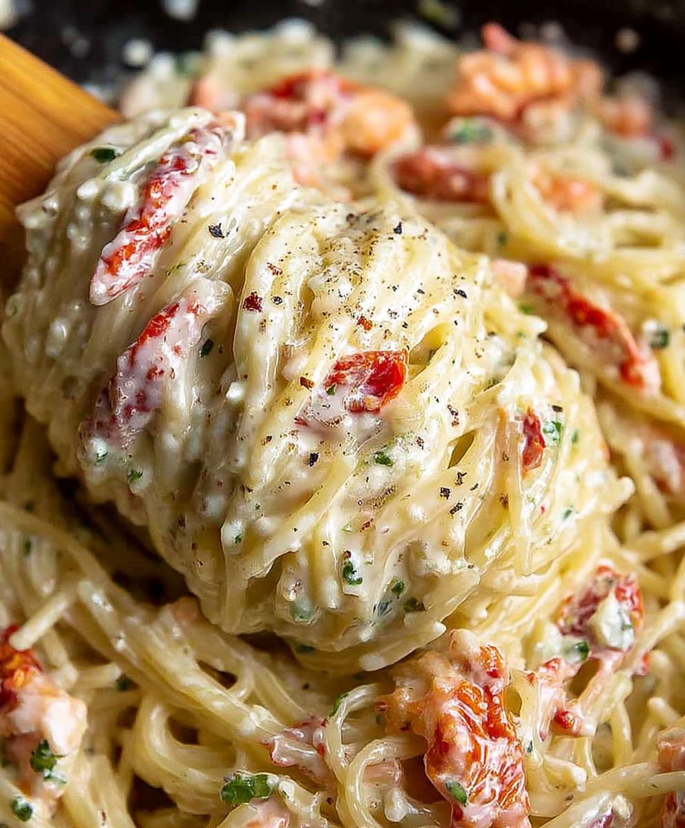 Sun dried tomato pasta
