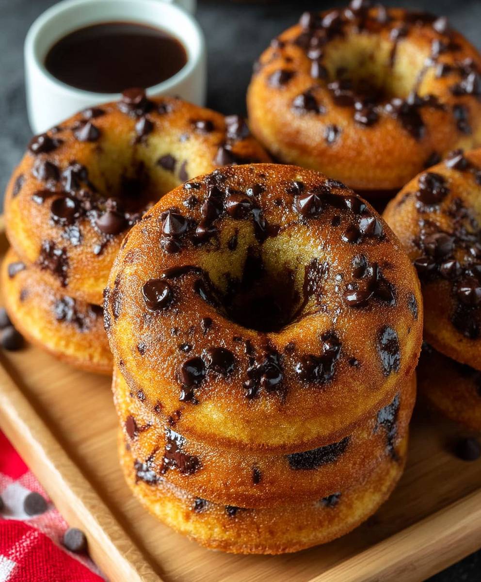 Chocolate Chip Pancake Donuts