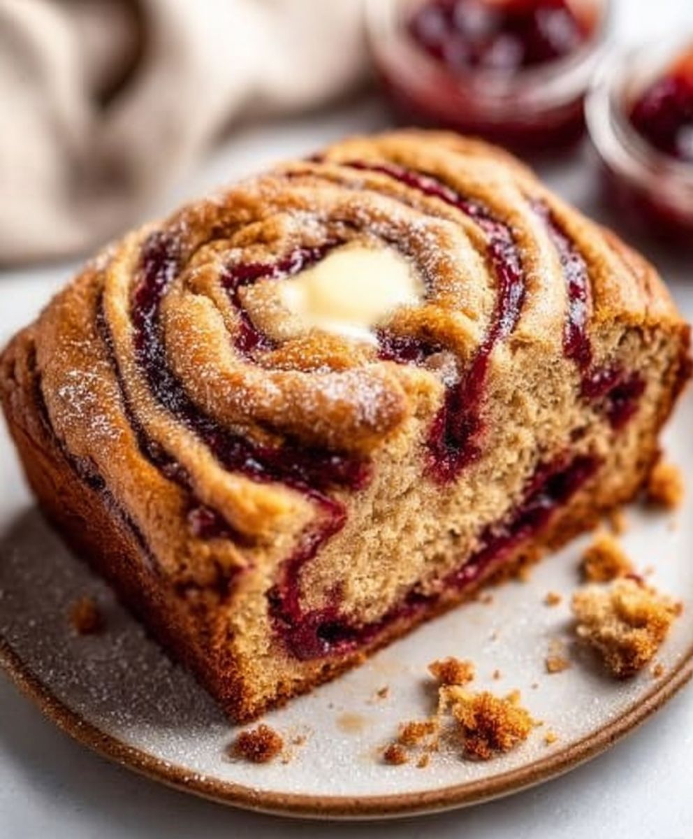 Peanut butter jelly banana bread
