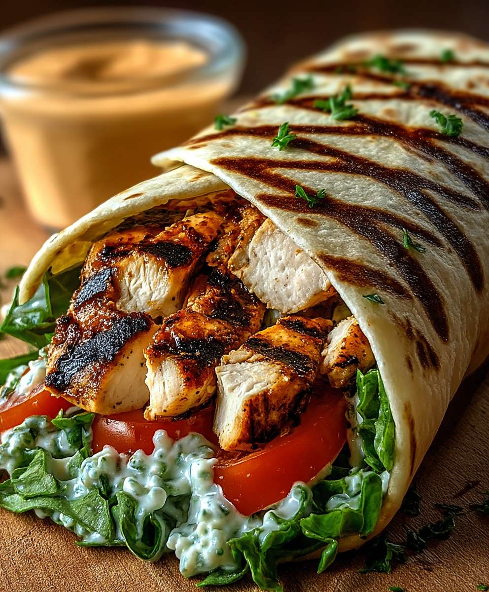 Spicy Grilled Chicken Wrap