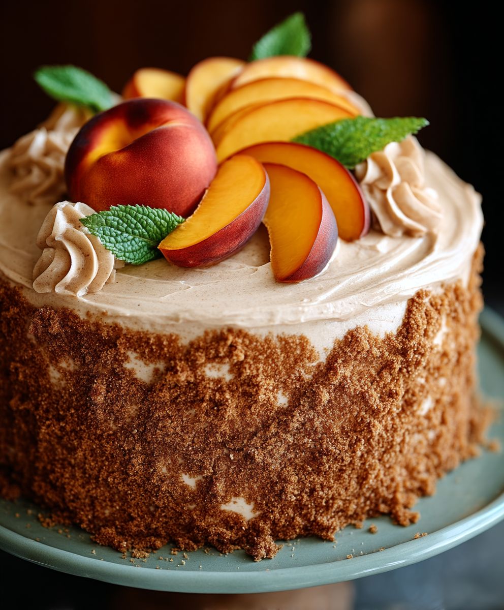 Peach Cake Brown Sugar