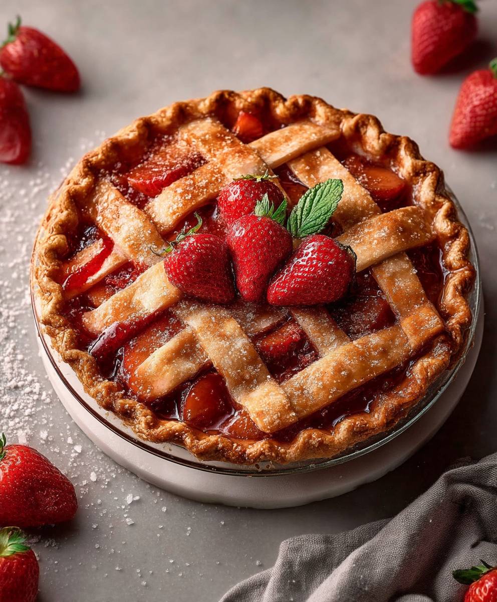 Strawberry Peach Pie
