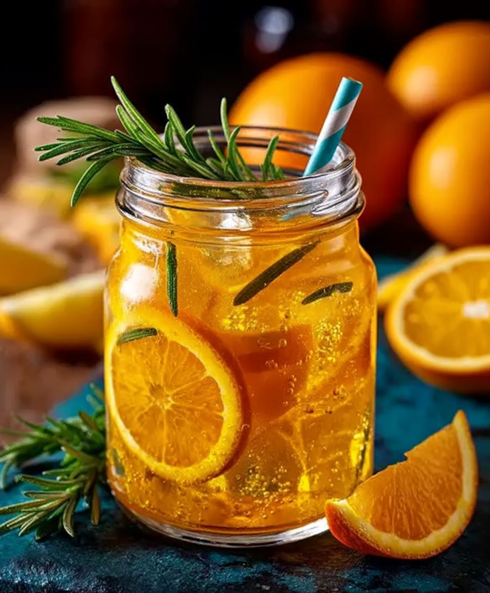 Orange Rosemary Iced Tea