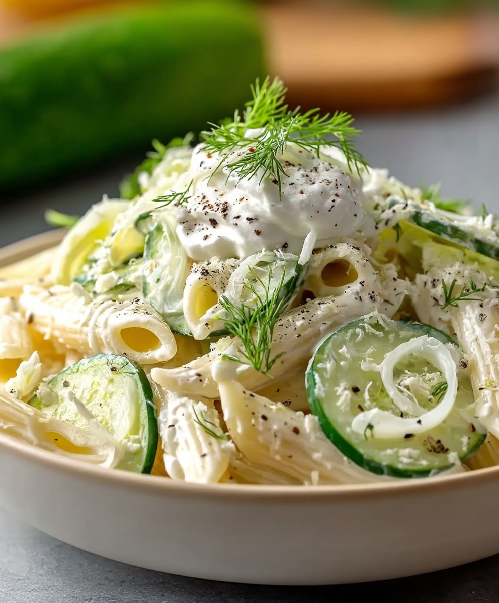Cucumber Pasta Salad