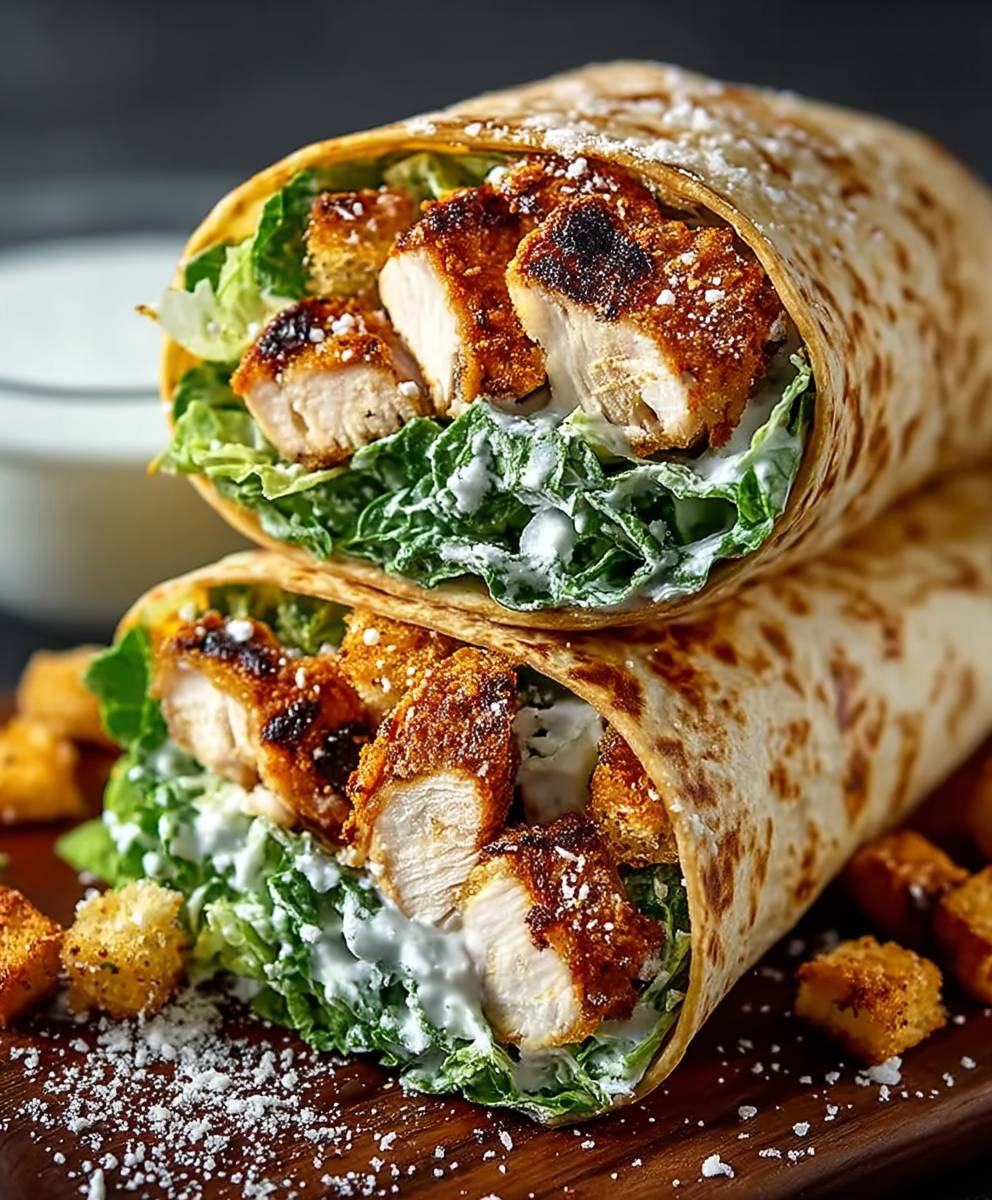 Chicken Caesar Wraps