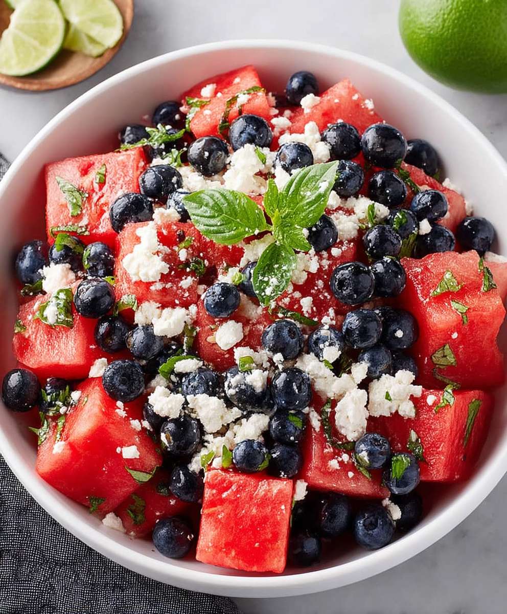 Watermelon feta salad
