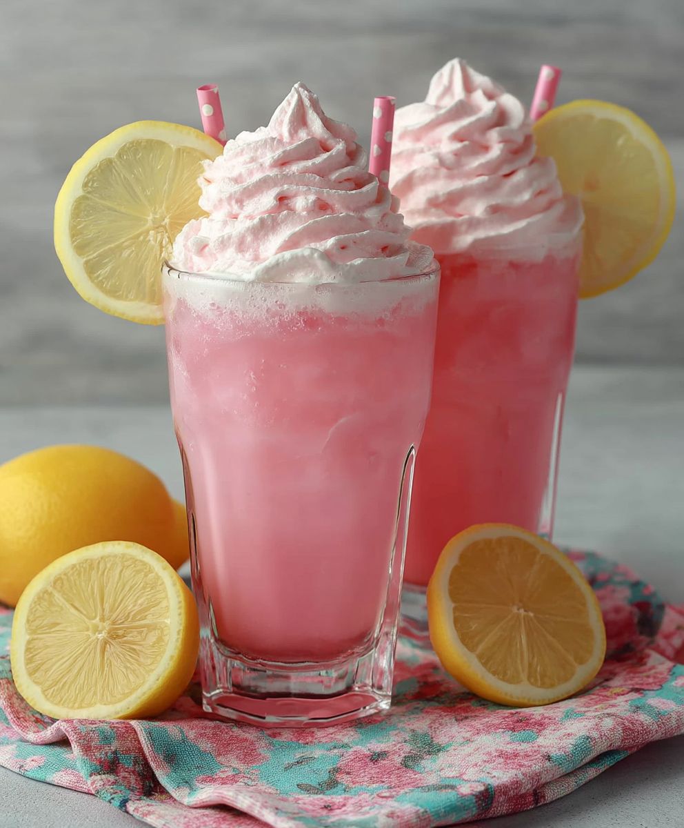 Whipped pink lemonade