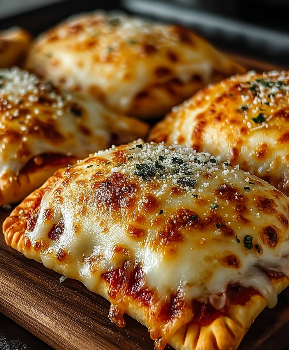 Easy cheesy pizza pockets