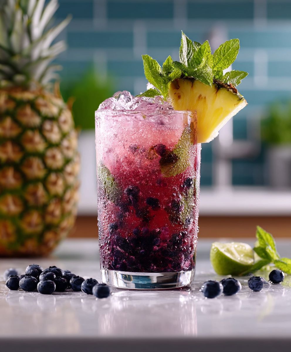 Tropical blueberry smash