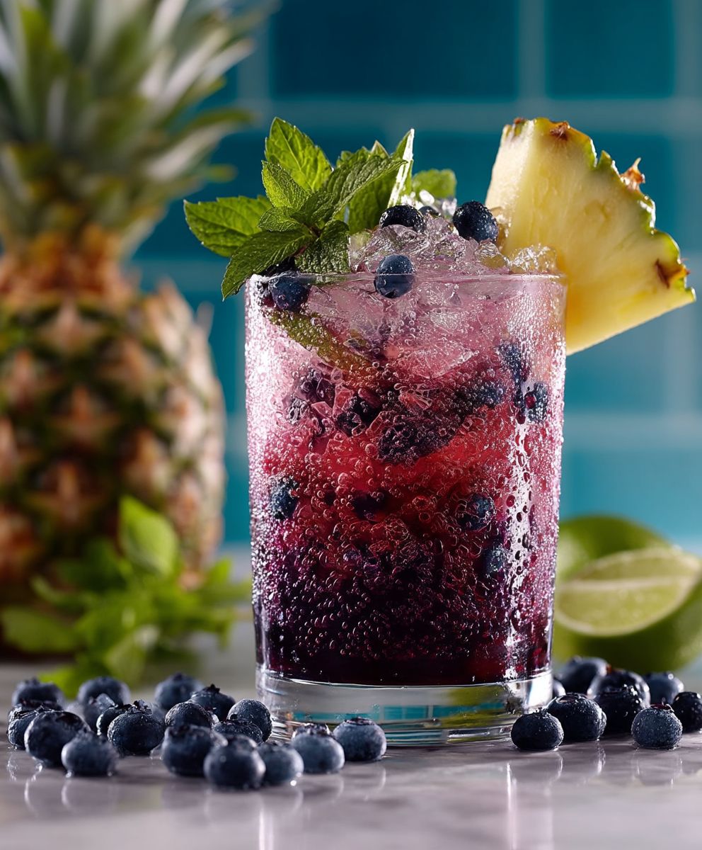 Tropical blueberry smash