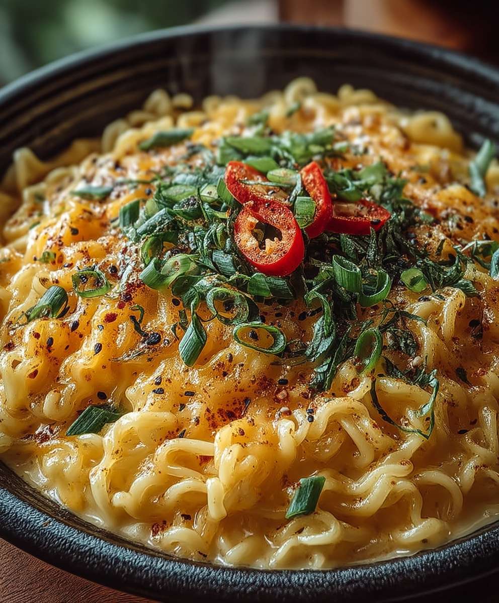 Cheesy Ramen Noodles