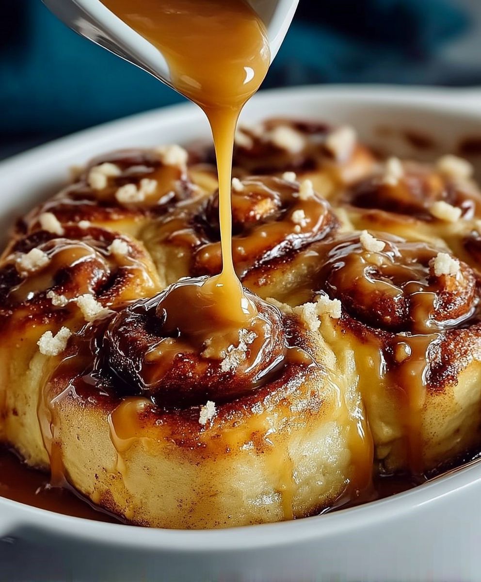 Caramel Apple Cinnamon Rolls