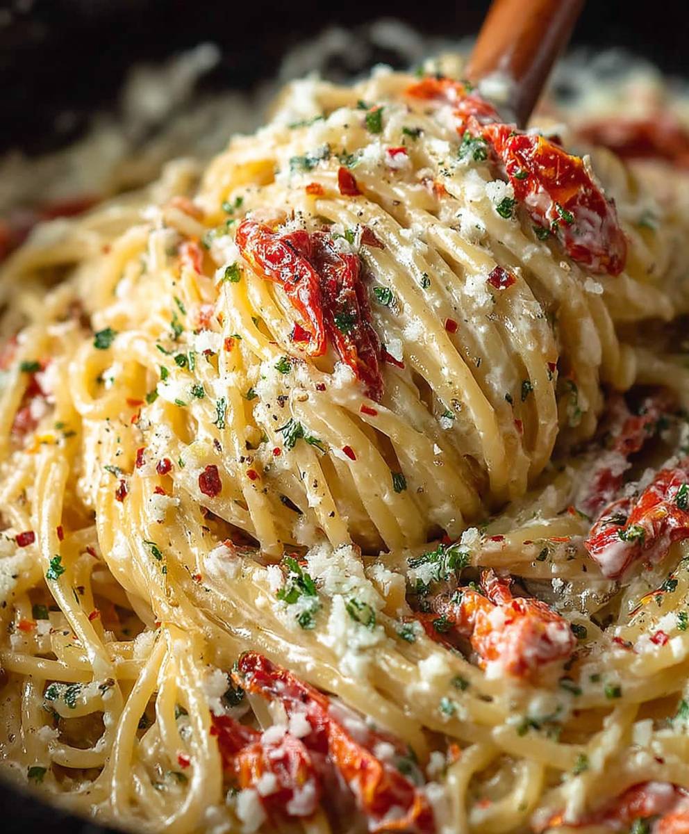 Sun dried tomato pasta