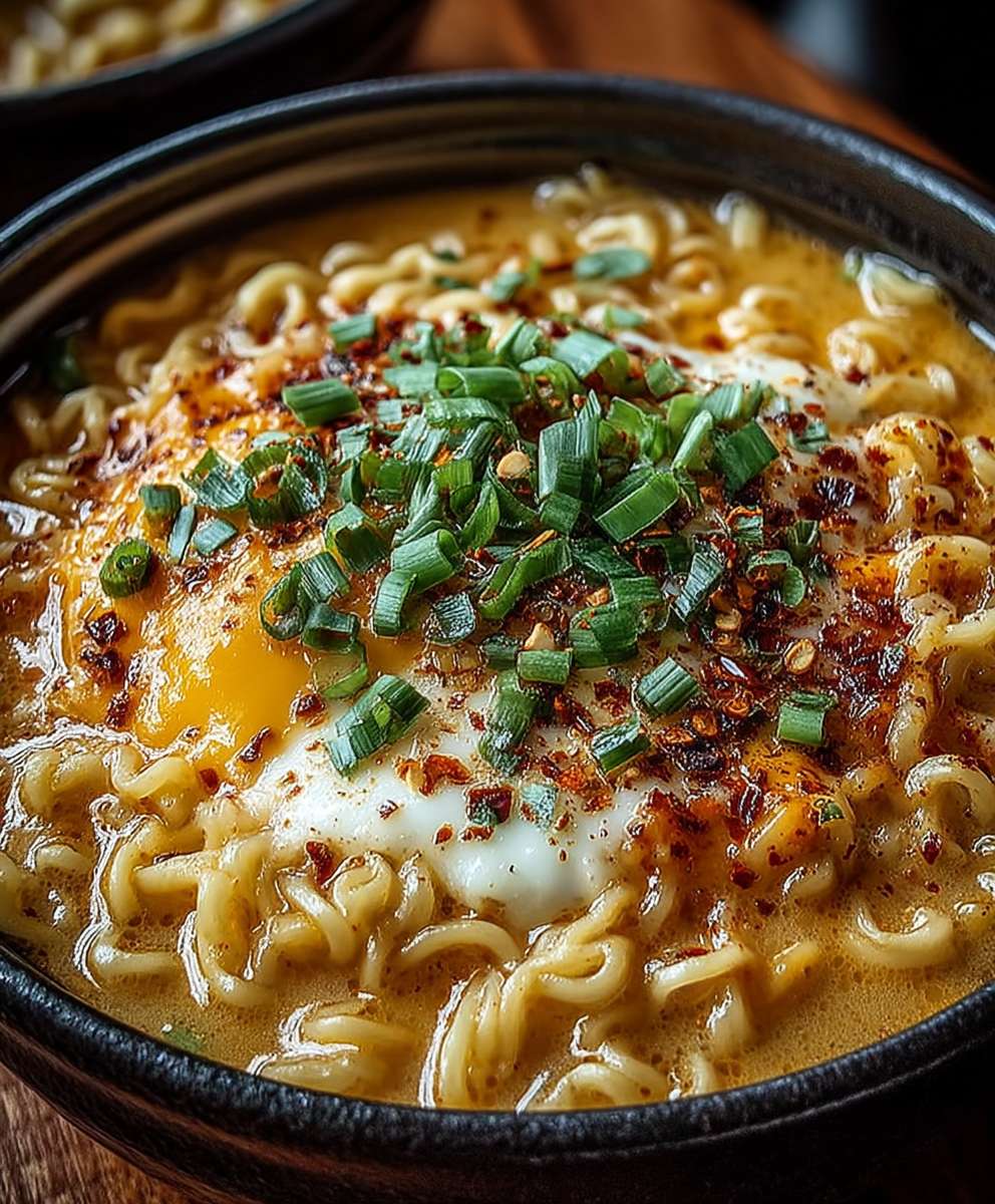 Cheesy Ramen Noodles