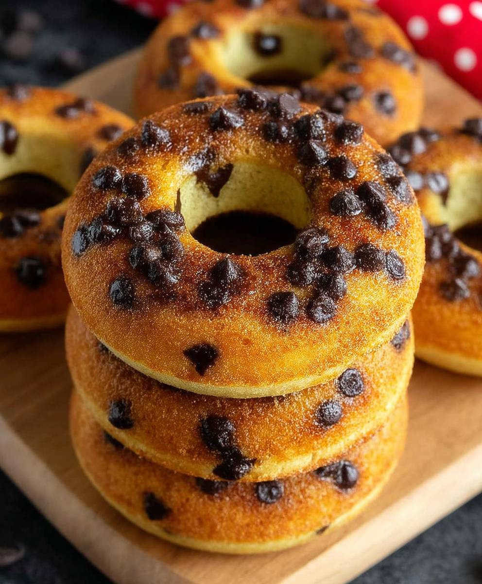 Chocolate Chip Pancake Donuts