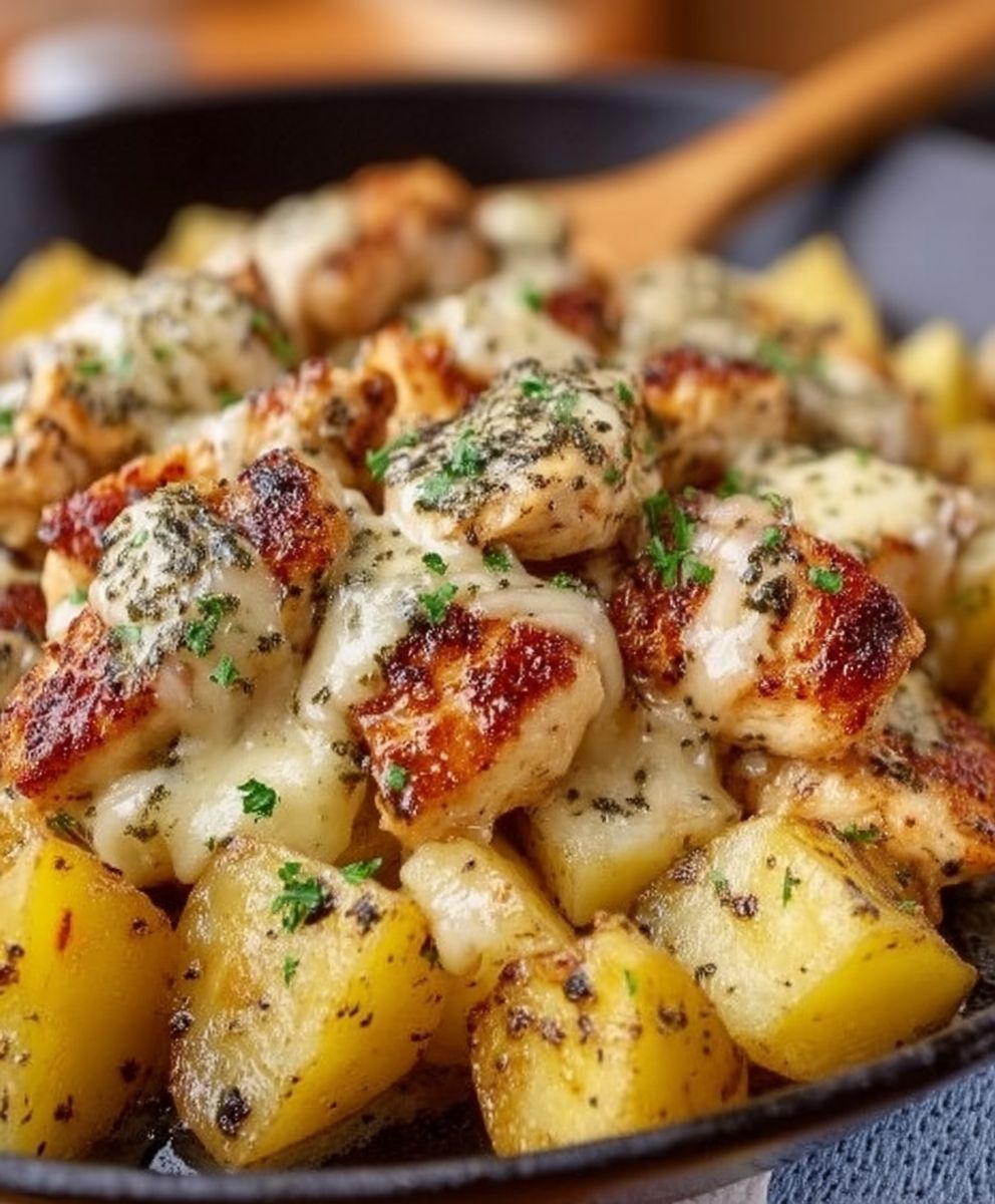 Garlic Parmesan Chicken Potatoes