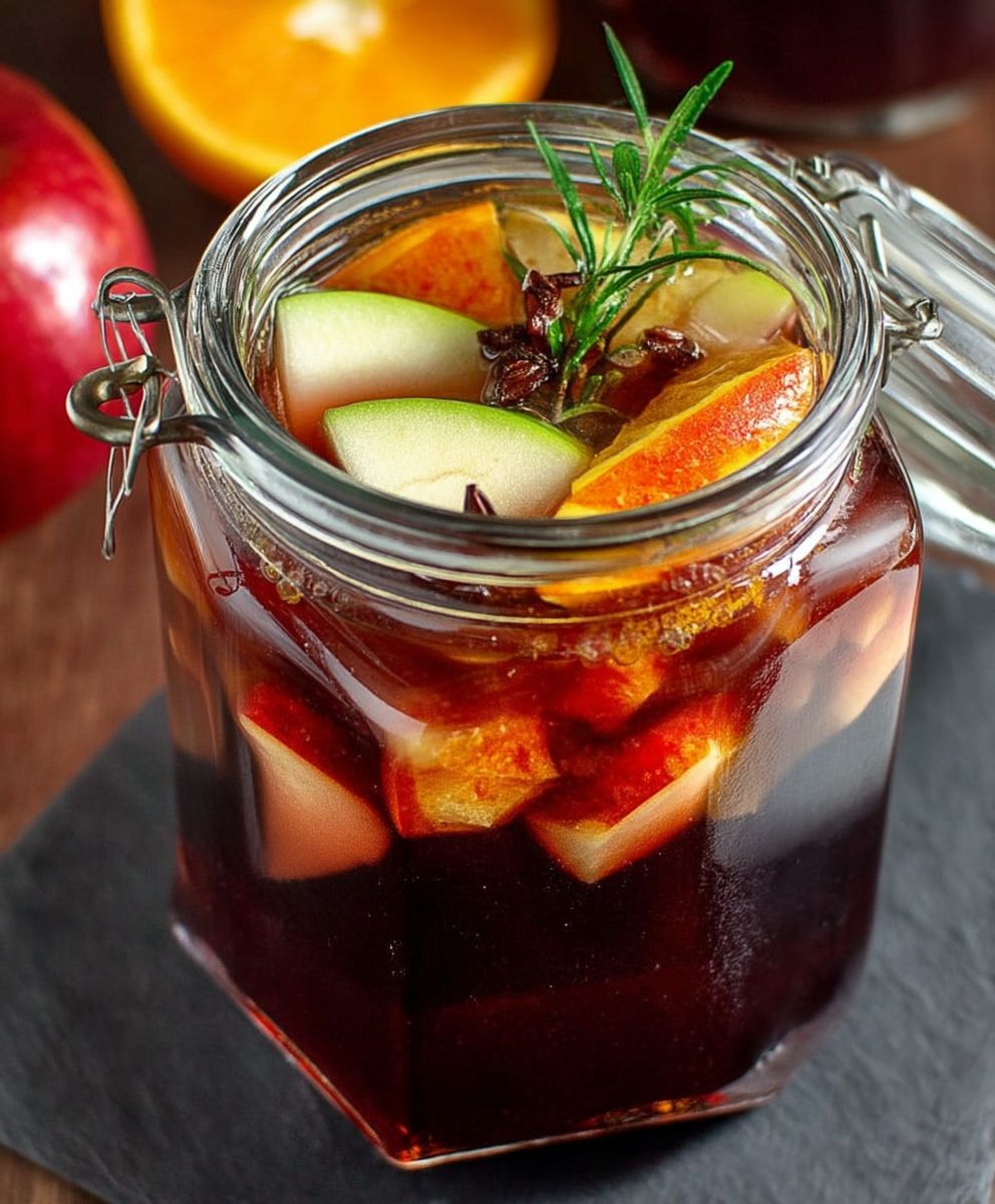 Fall Sangria Apple Cider Bourbon